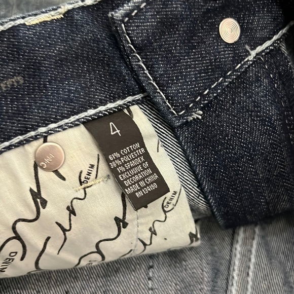 Inc denim capri jeans with rhinestone studded design - Picture 11 of 12